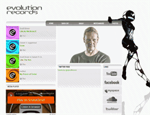 Tablet Screenshot of evolutionrecords.net